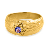 Jetta Hammered Tanzanite Ring