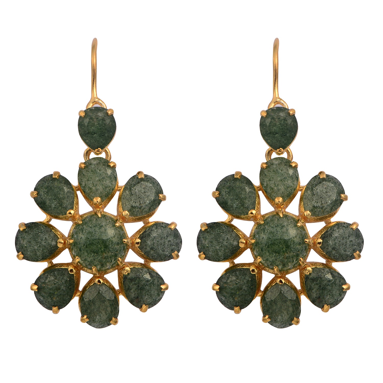 Boston Strawberry Onxy Dangle Earrings