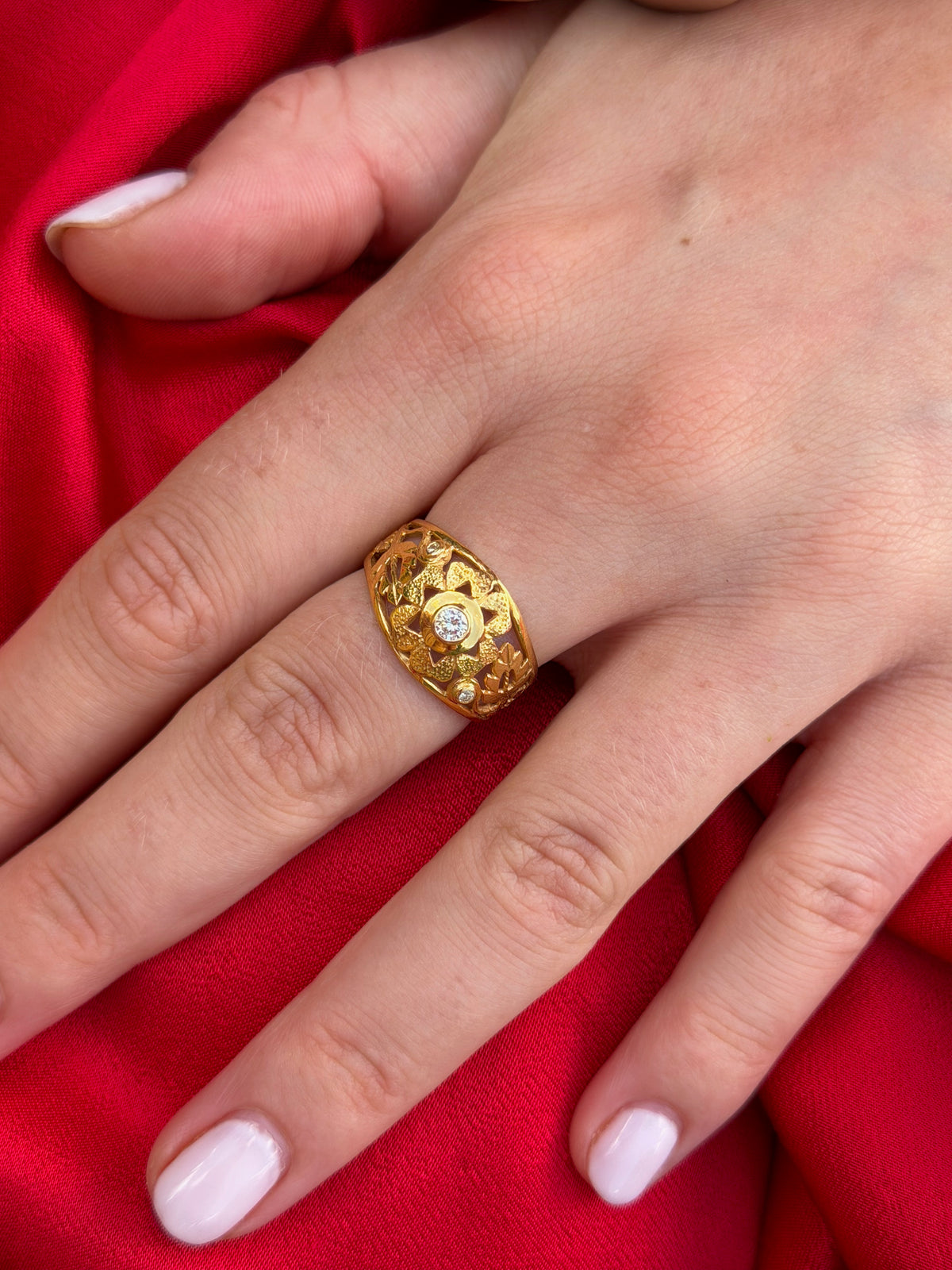 The Adore Gold Diamond Ring