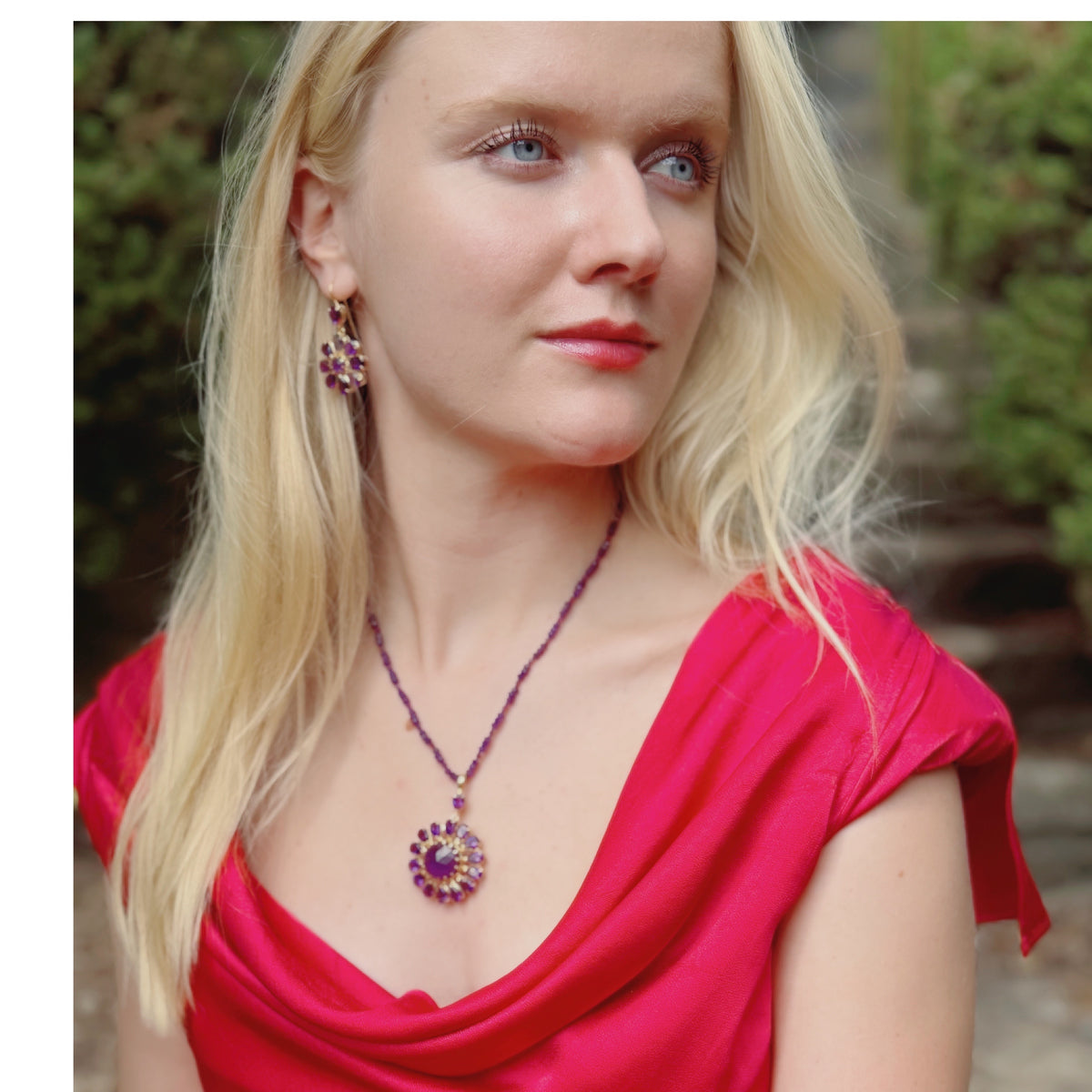 Boston Amethyst Dangle Earrings