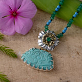 Turquoise Emerald Omar Pendant