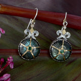 Odessa Labradorite Emerald Diamond  Drop Earrings