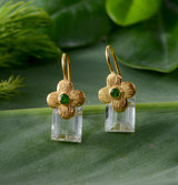 Clara Green Amethyst Earrings.