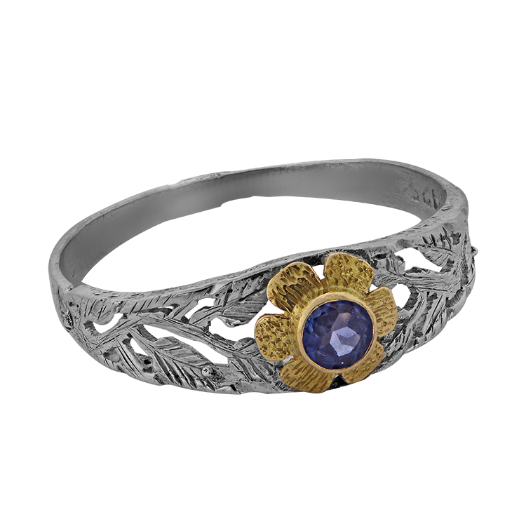 Georgette Blue Sapphire RIng