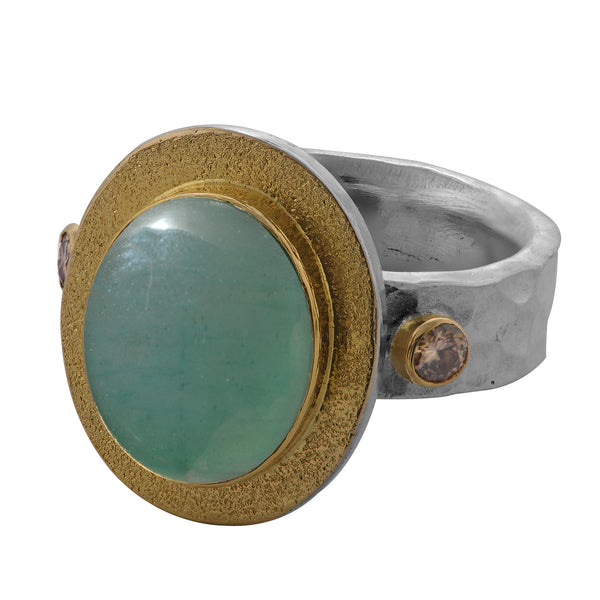 Aquamarine Diamond Skye Ring