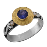 Tanzanite Diamond Token Ring
