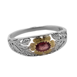 Georgette Pink Sapphire Flower Ring