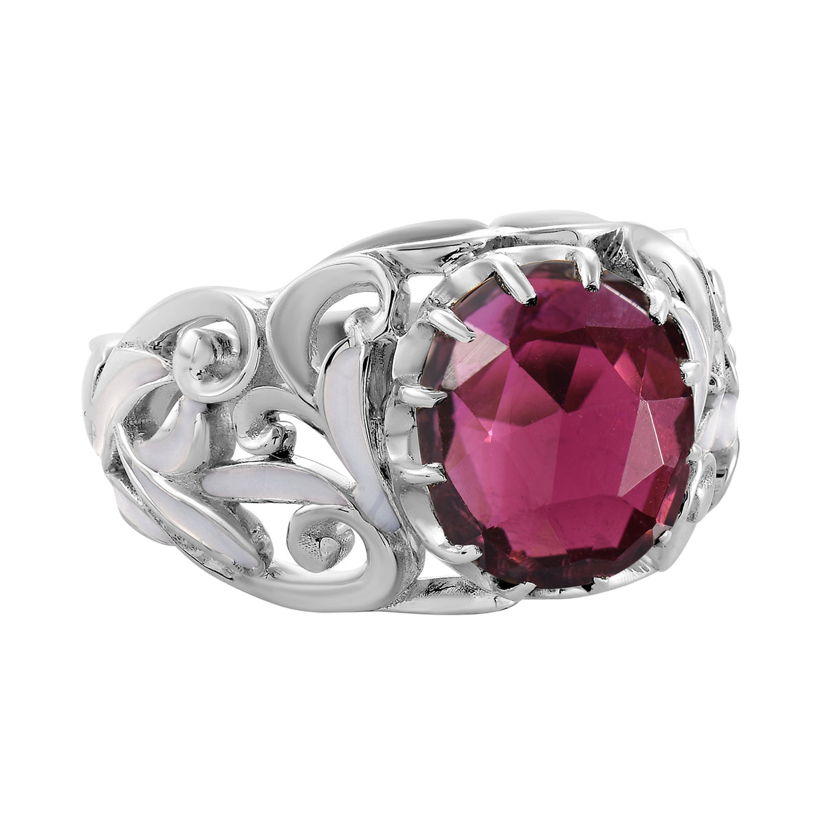 Pink Tourmaline Baroque Ring