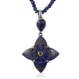 Toyah Lapis Lazuli Tsavorite Pendant