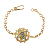 Bali Aquamarine Enamel Bracelet