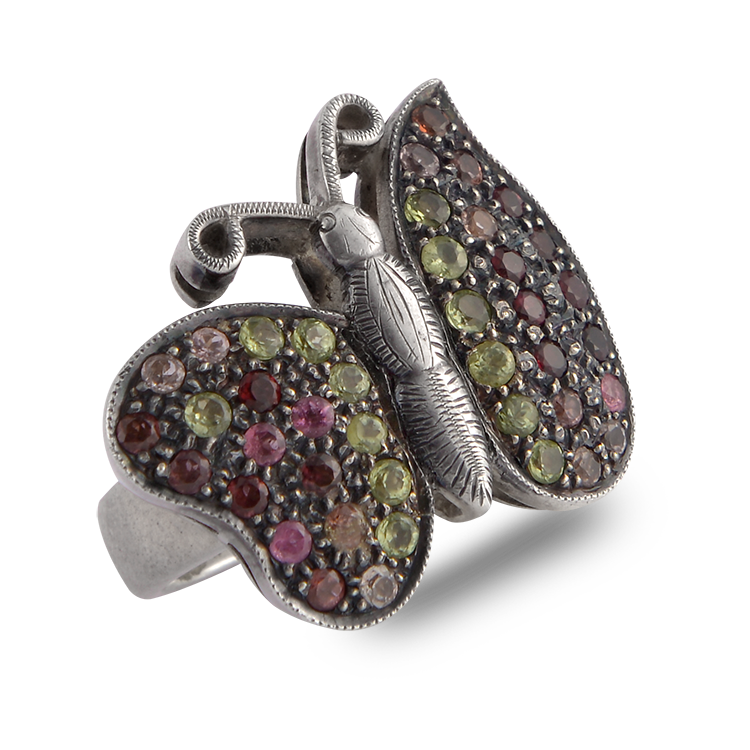 Butterfly Tourmaline Ring