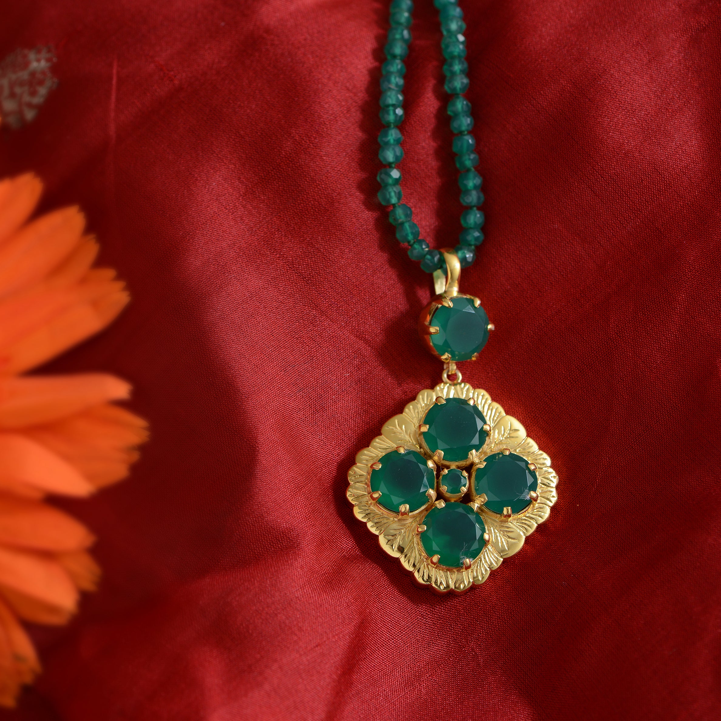 Venise Green Onyx Pendant