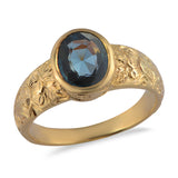 Bryn Blue Spinel Mughal Gold Ring